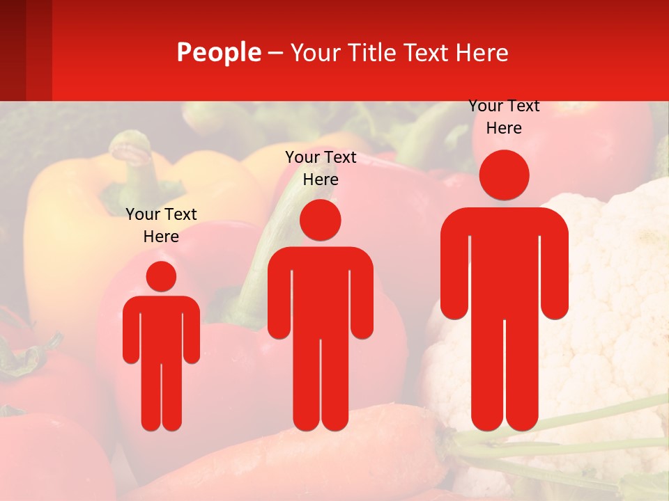 A Bunch Of Different Types Of Vegetables On A Table PowerPoint Template