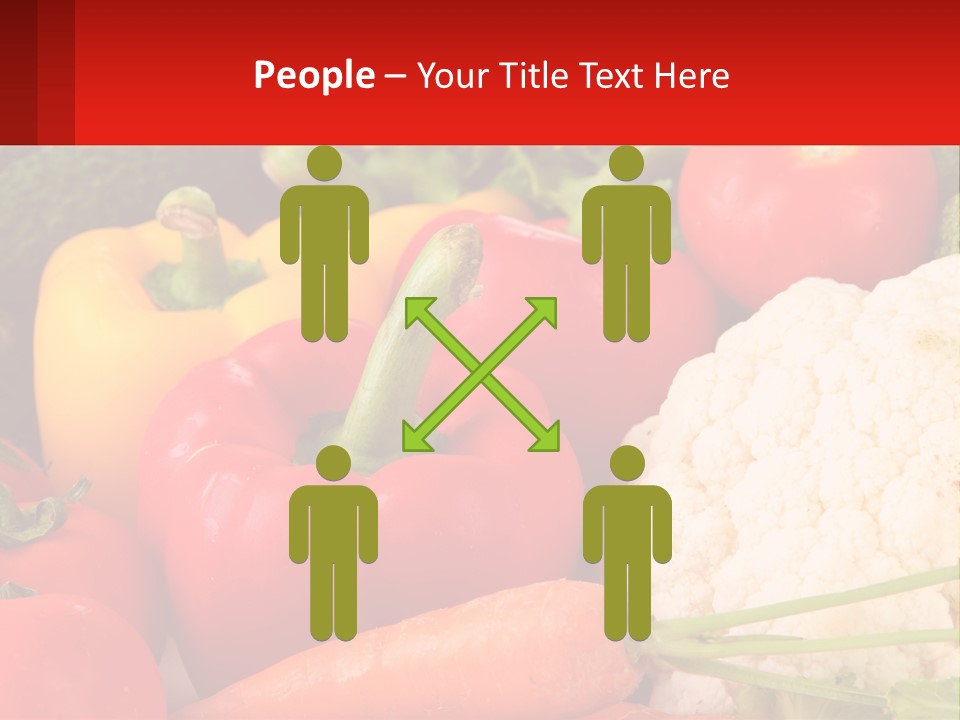 A Bunch Of Different Types Of Vegetables On A Table PowerPoint Template