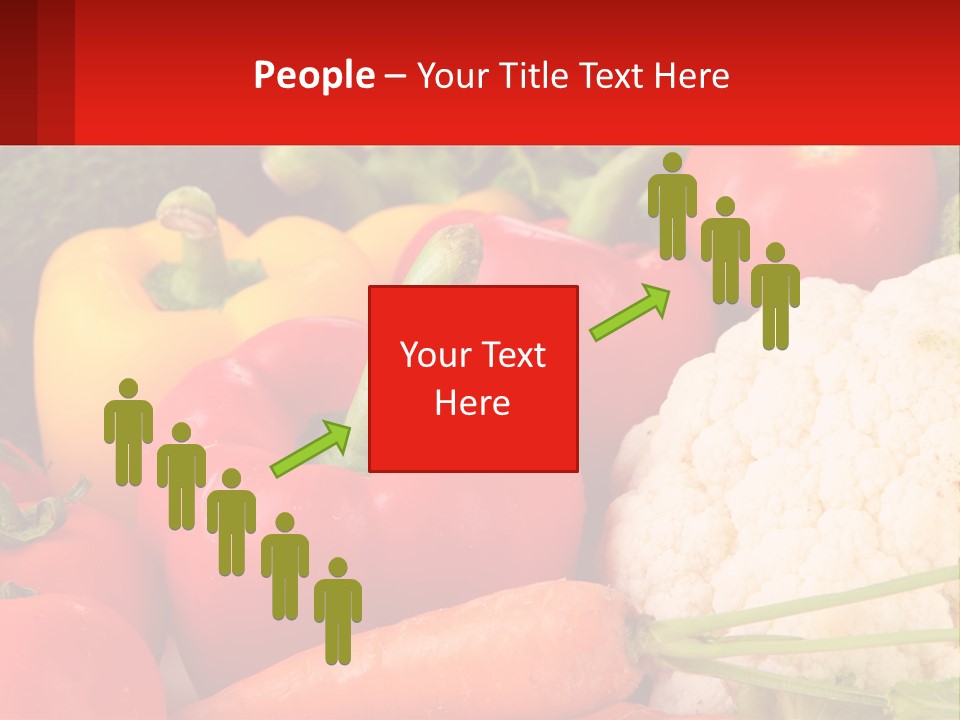 A Bunch Of Different Types Of Vegetables On A Table PowerPoint Template