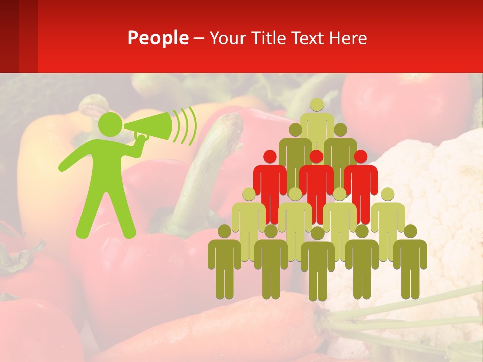 A Bunch Of Different Types Of Vegetables On A Table PowerPoint Template