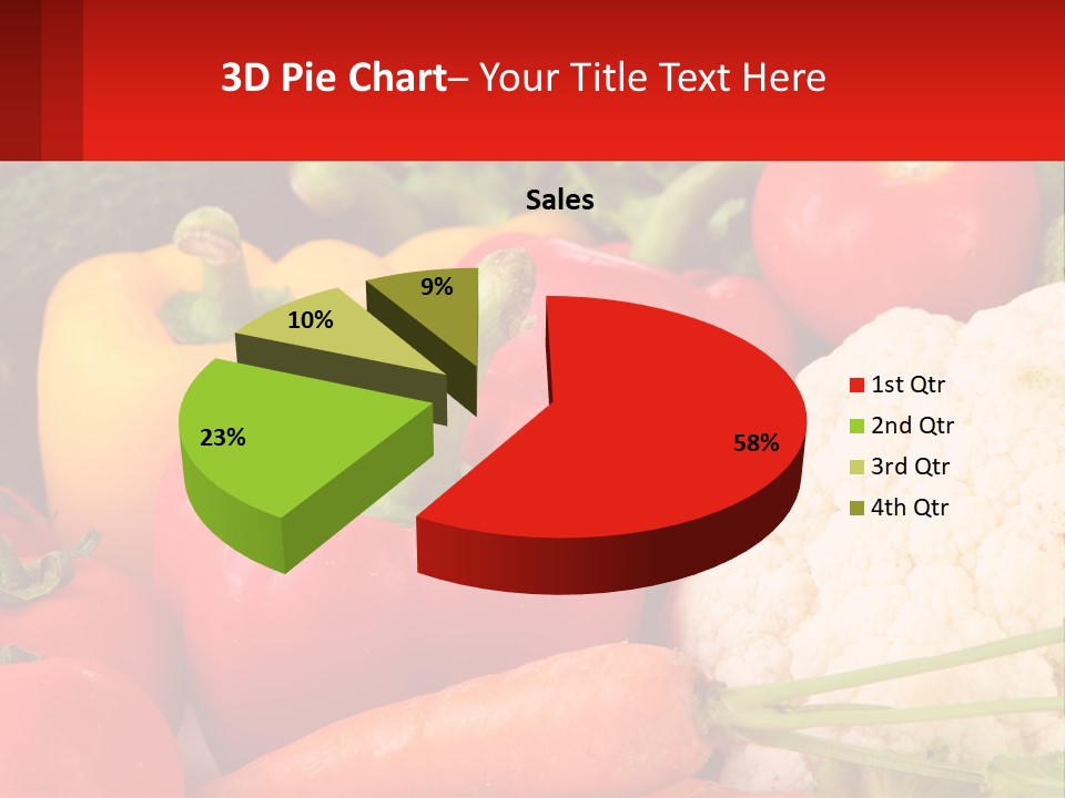 A Bunch Of Different Types Of Vegetables On A Table PowerPoint Template