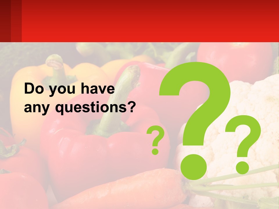 A Bunch Of Different Types Of Vegetables On A Table PowerPoint Template