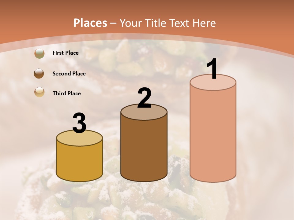 A Group Of Pastries With Nuts On Top Of Them PowerPoint Template