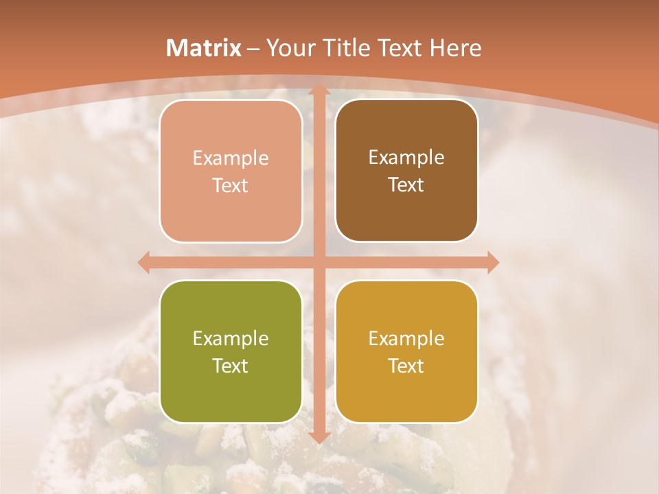 A Group Of Pastries With Nuts On Top Of Them PowerPoint Template