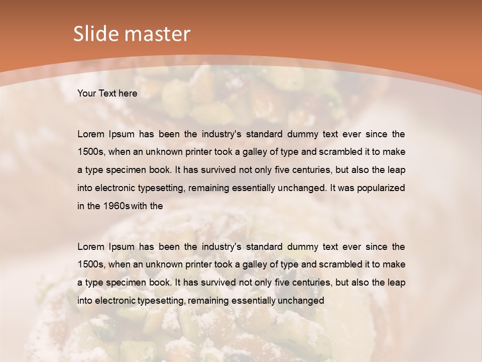 A Group Of Pastries With Nuts On Top Of Them PowerPoint Template