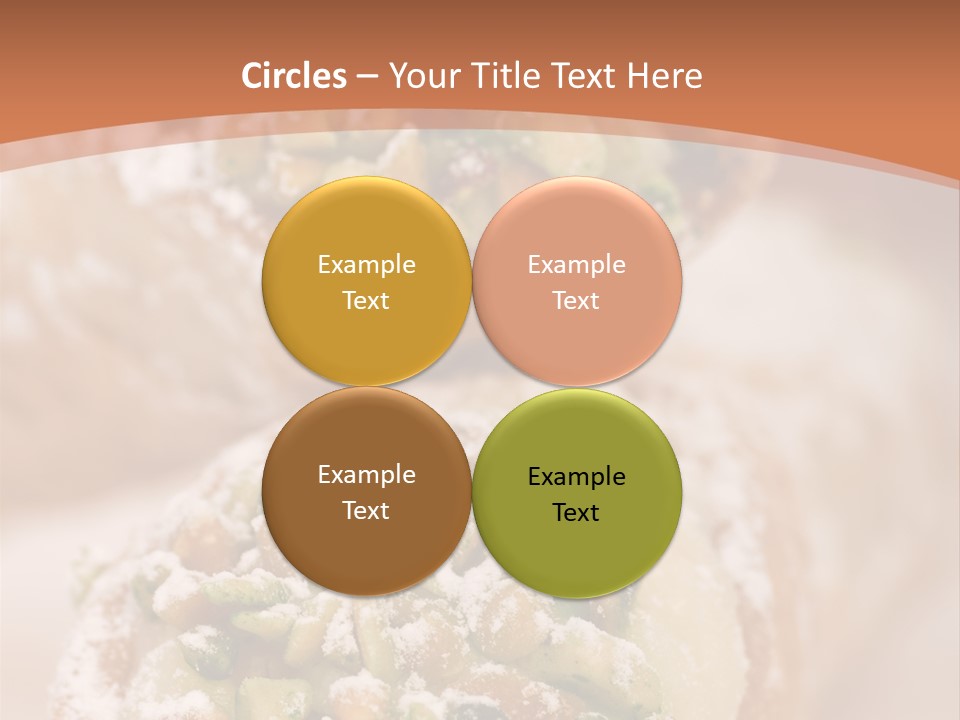 A Group Of Pastries With Nuts On Top Of Them PowerPoint Template