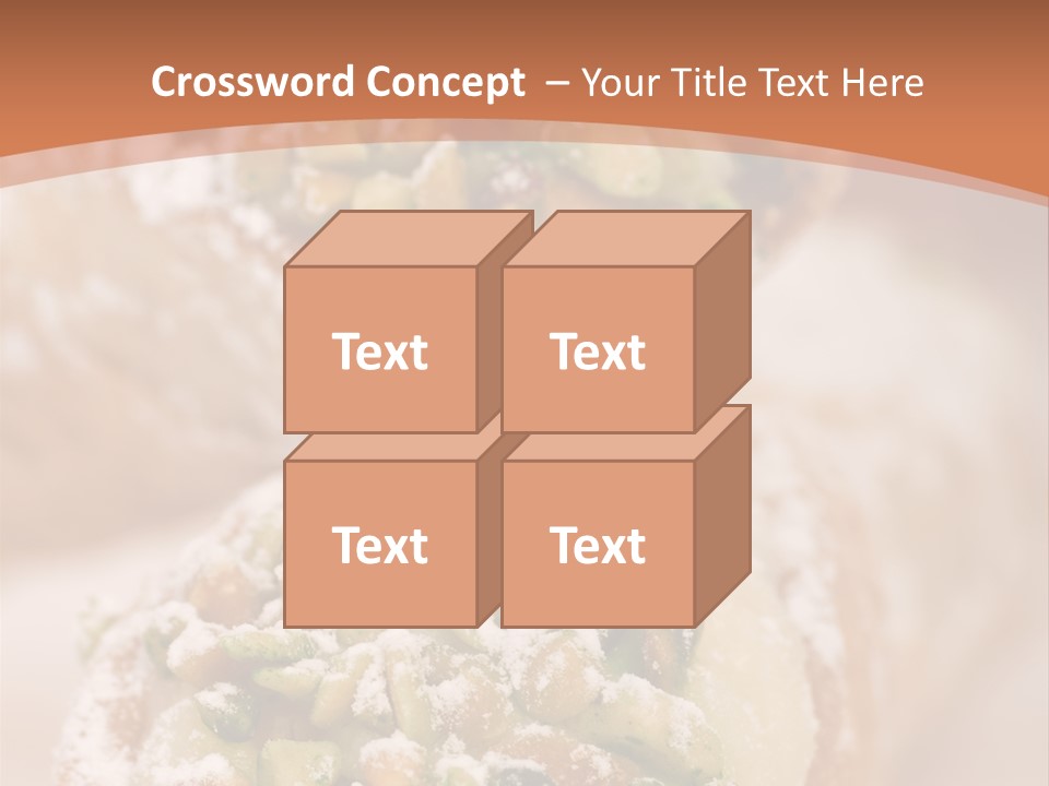 A Group Of Pastries With Nuts On Top Of Them PowerPoint Template