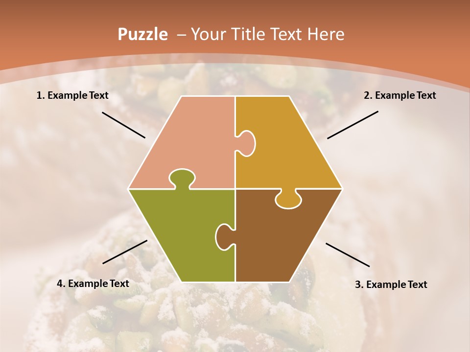 A Group Of Pastries With Nuts On Top Of Them PowerPoint Template