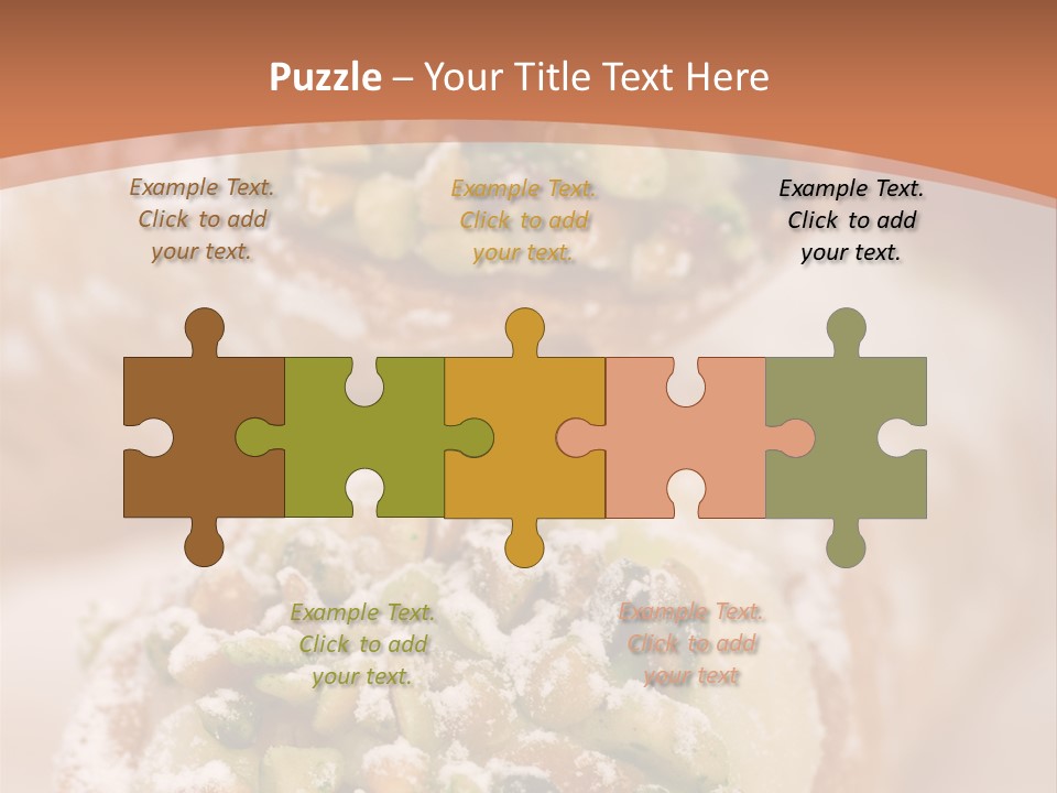 A Group Of Pastries With Nuts On Top Of Them PowerPoint Template