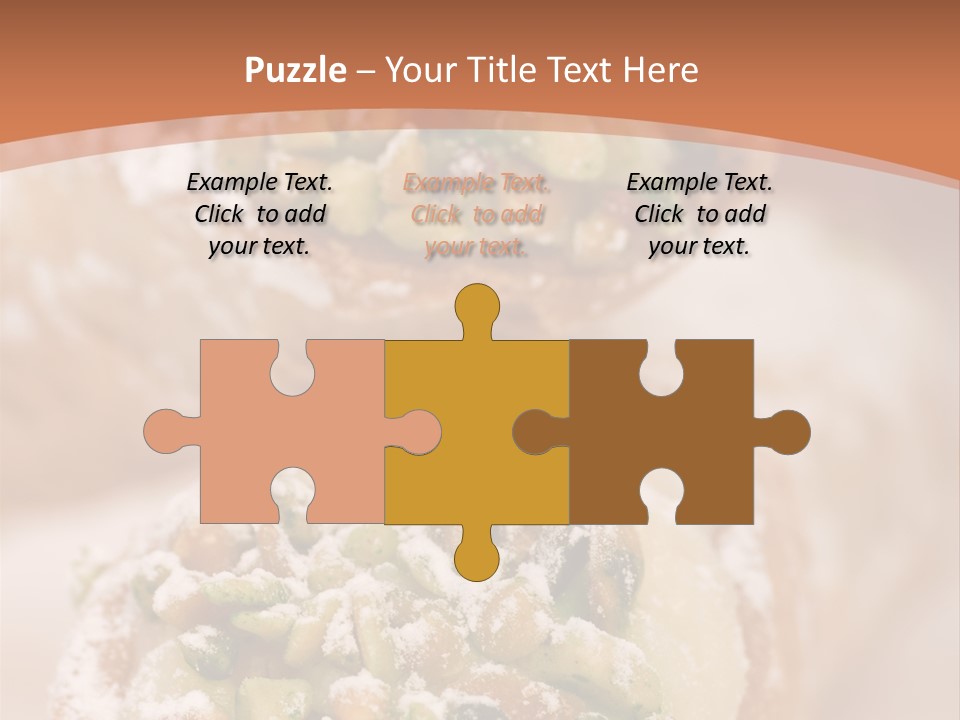 A Group Of Pastries With Nuts On Top Of Them PowerPoint Template