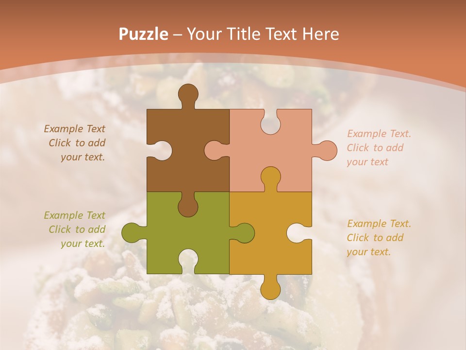 A Group Of Pastries With Nuts On Top Of Them PowerPoint Template
