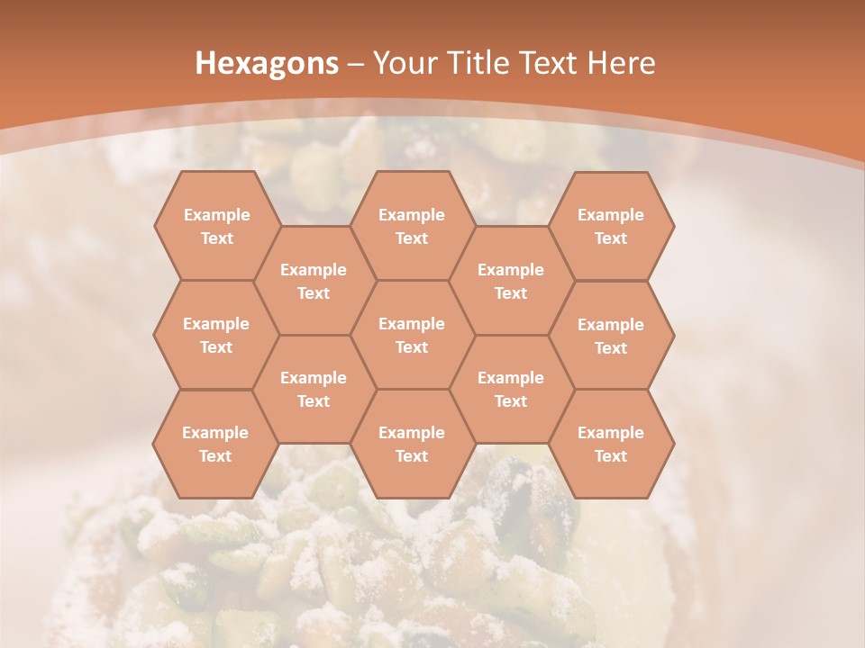 A Group Of Pastries With Nuts On Top Of Them PowerPoint Template