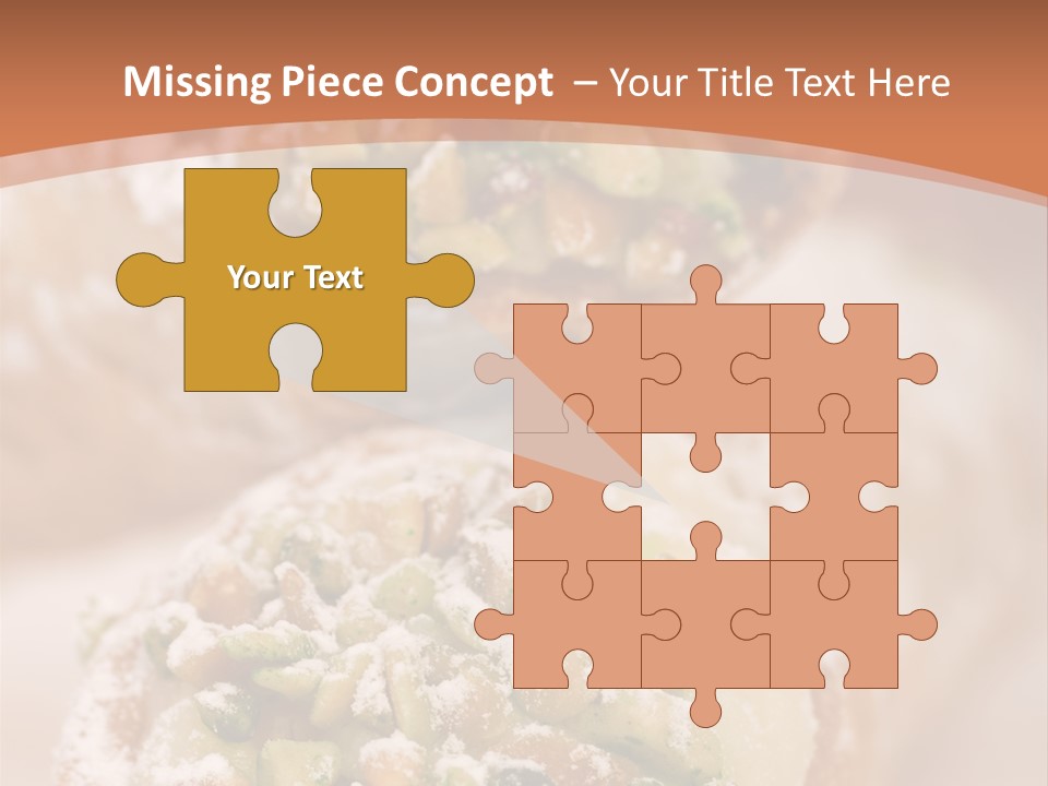 A Group Of Pastries With Nuts On Top Of Them PowerPoint Template