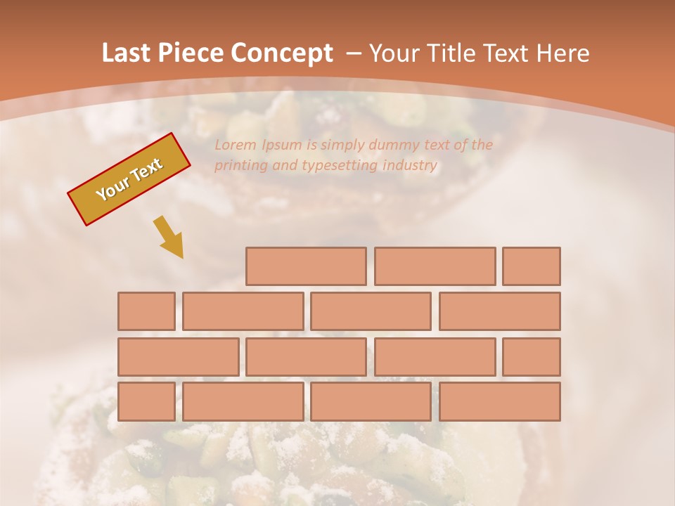 A Group Of Pastries With Nuts On Top Of Them PowerPoint Template