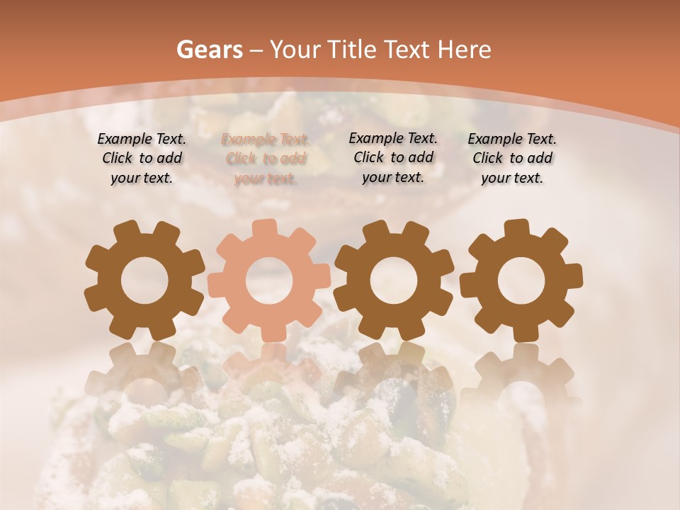 A Group Of Pastries With Nuts On Top Of Them PowerPoint Template