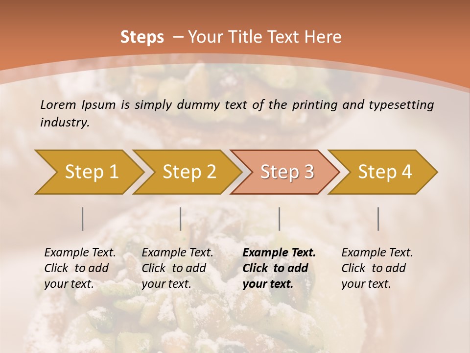 A Group Of Pastries With Nuts On Top Of Them PowerPoint Template