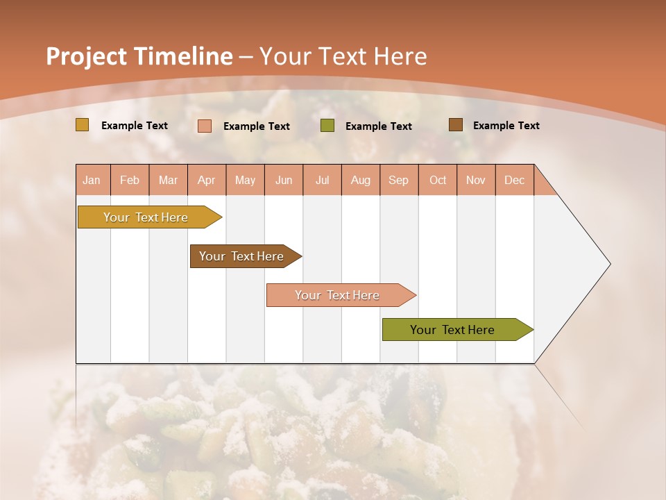 A Group Of Pastries With Nuts On Top Of Them PowerPoint Template