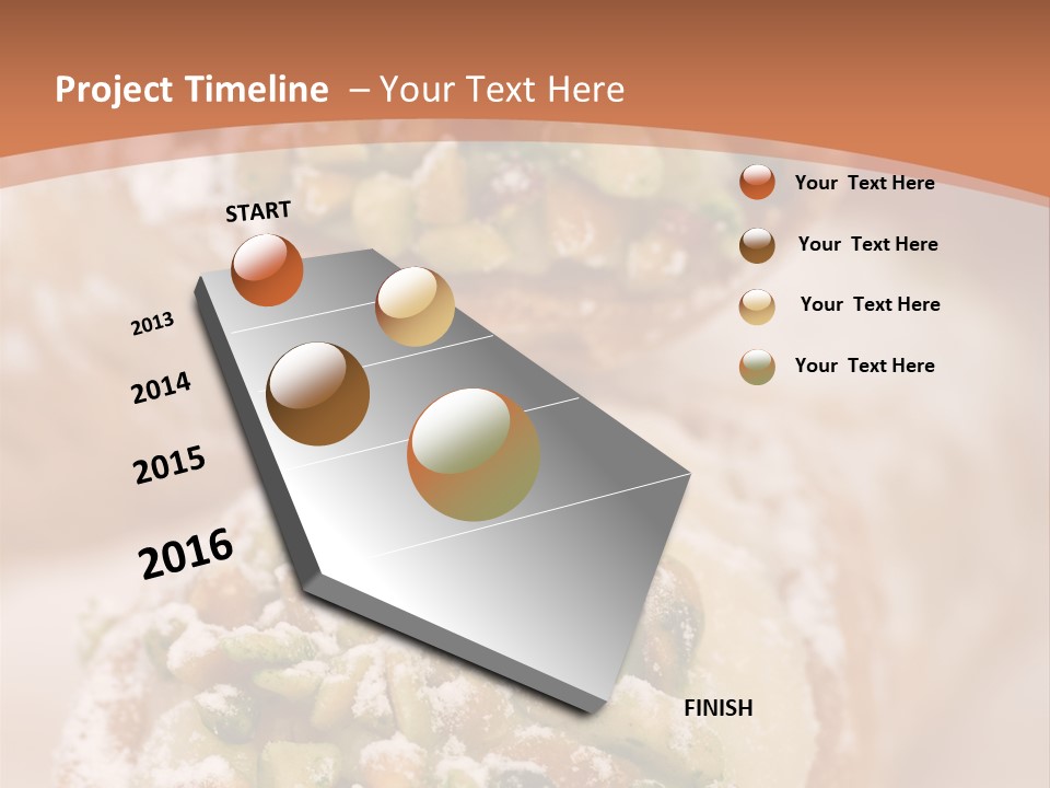 A Group Of Pastries With Nuts On Top Of Them PowerPoint Template