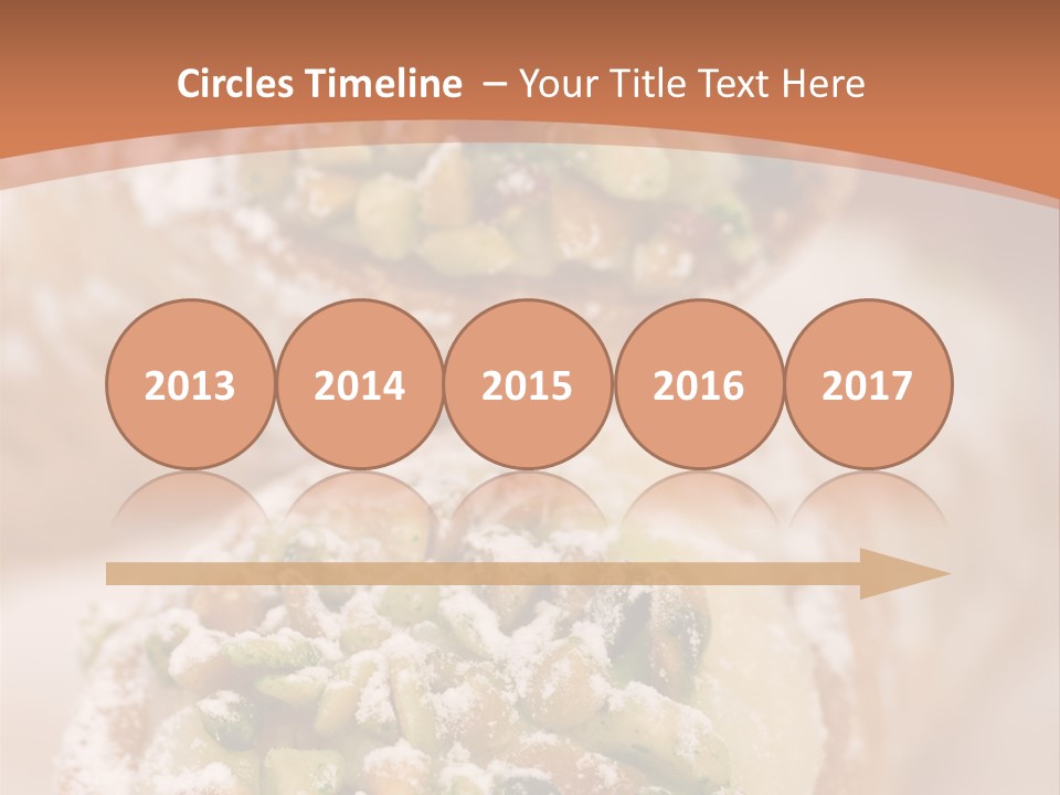 A Group Of Pastries With Nuts On Top Of Them PowerPoint Template