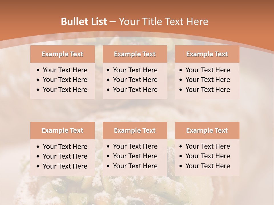 A Group Of Pastries With Nuts On Top Of Them PowerPoint Template