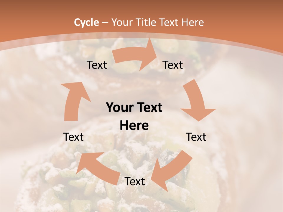 A Group Of Pastries With Nuts On Top Of Them PowerPoint Template