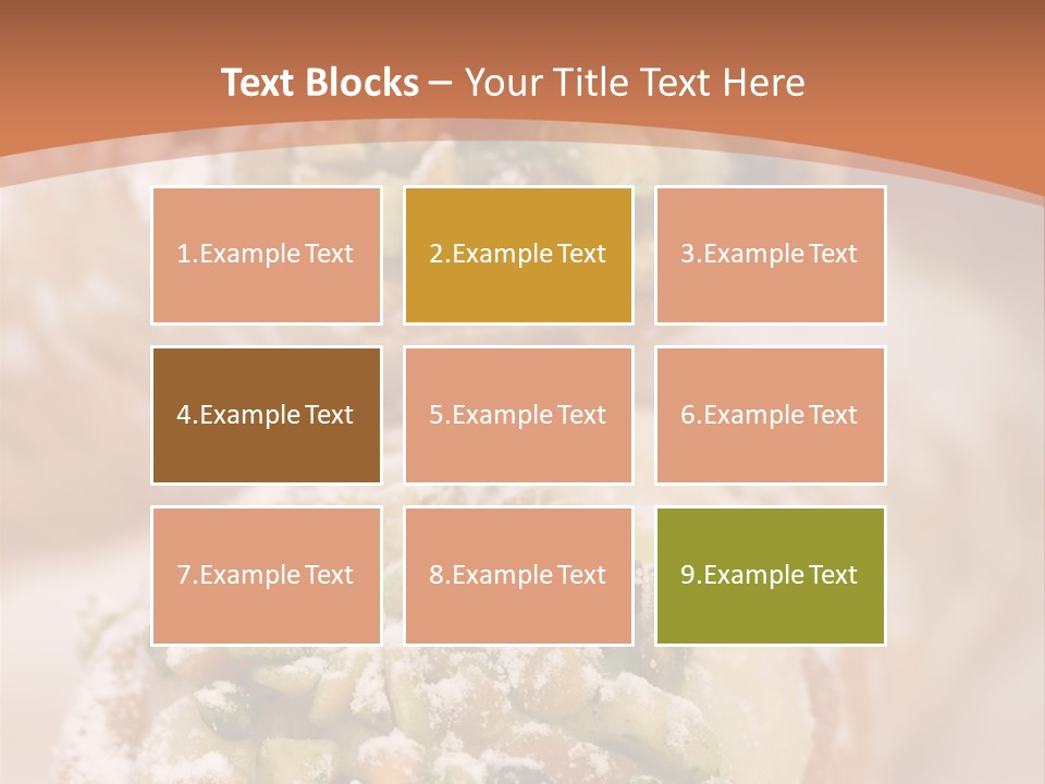 A Group Of Pastries With Nuts On Top Of Them PowerPoint Template