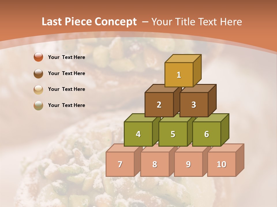 A Group Of Pastries With Nuts On Top Of Them PowerPoint Template