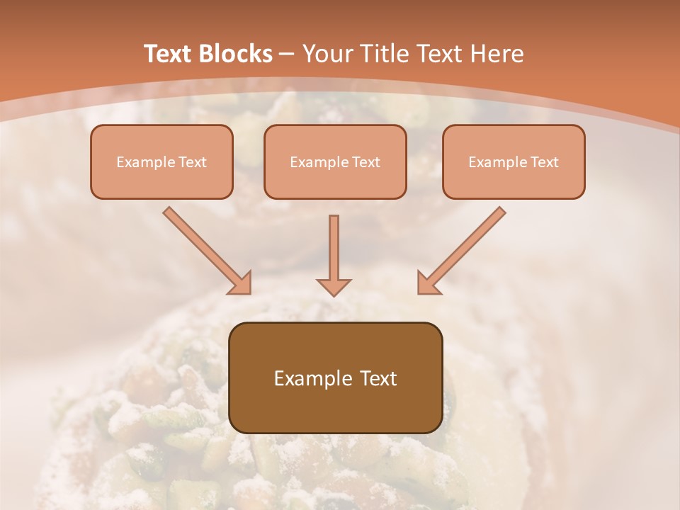 A Group Of Pastries With Nuts On Top Of Them PowerPoint Template