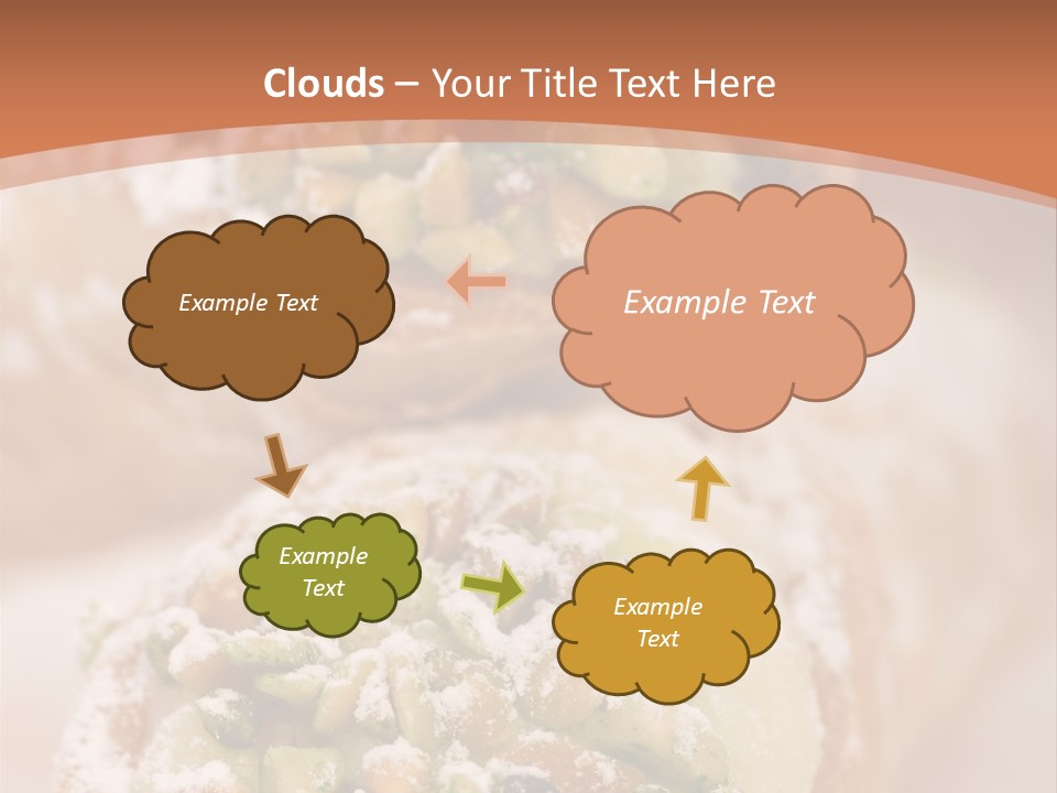 A Group Of Pastries With Nuts On Top Of Them PowerPoint Template