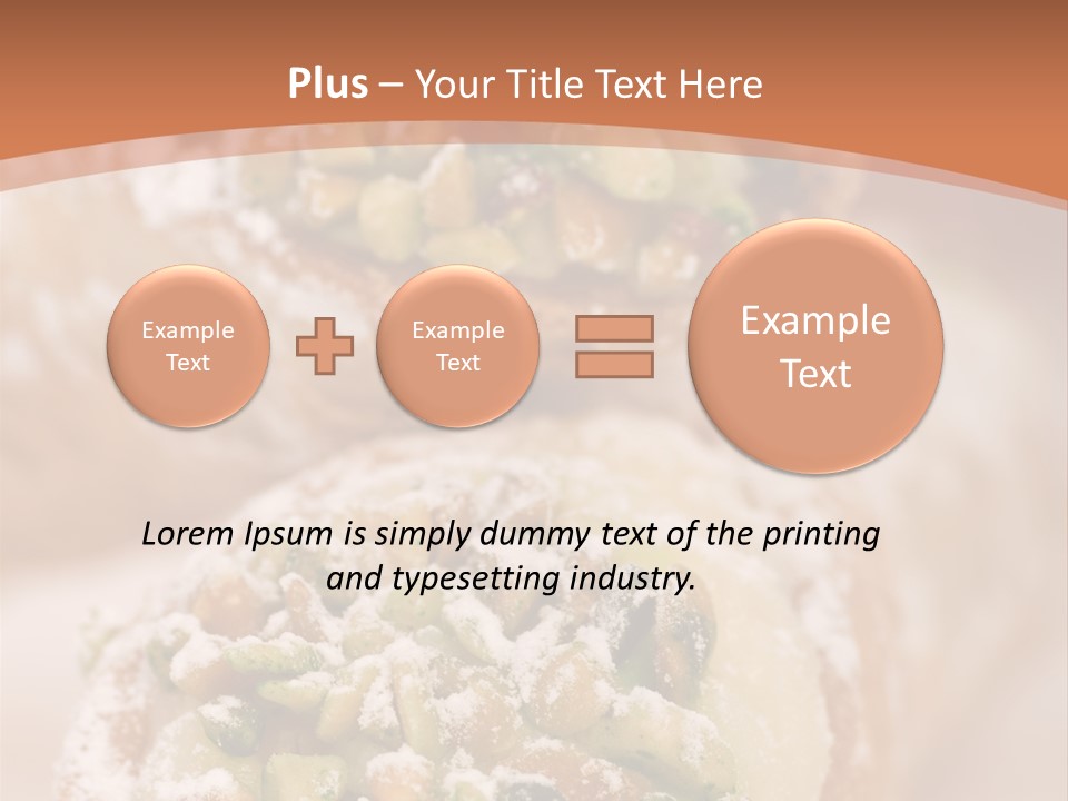 A Group Of Pastries With Nuts On Top Of Them PowerPoint Template