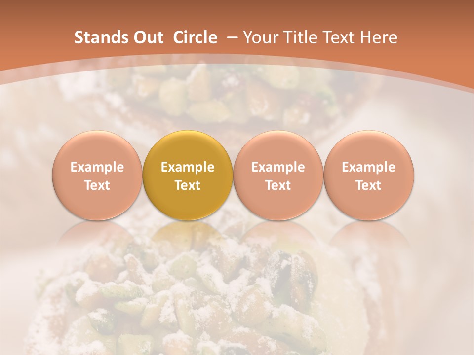 A Group Of Pastries With Nuts On Top Of Them PowerPoint Template