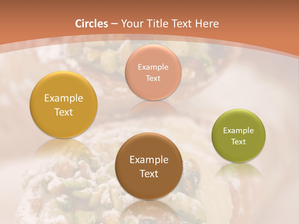 A Group Of Pastries With Nuts On Top Of Them PowerPoint Template