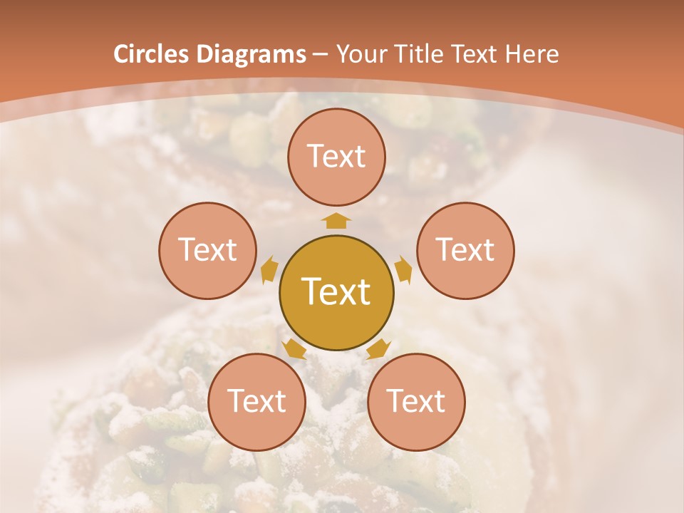 A Group Of Pastries With Nuts On Top Of Them PowerPoint Template