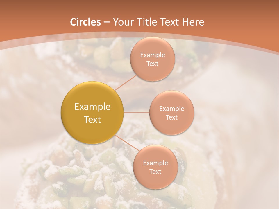A Group Of Pastries With Nuts On Top Of Them PowerPoint Template