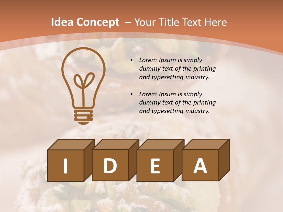 A Group Of Pastries With Nuts On Top Of Them PowerPoint Template