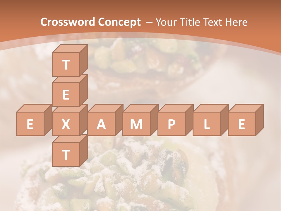 A Group Of Pastries With Nuts On Top Of Them PowerPoint Template