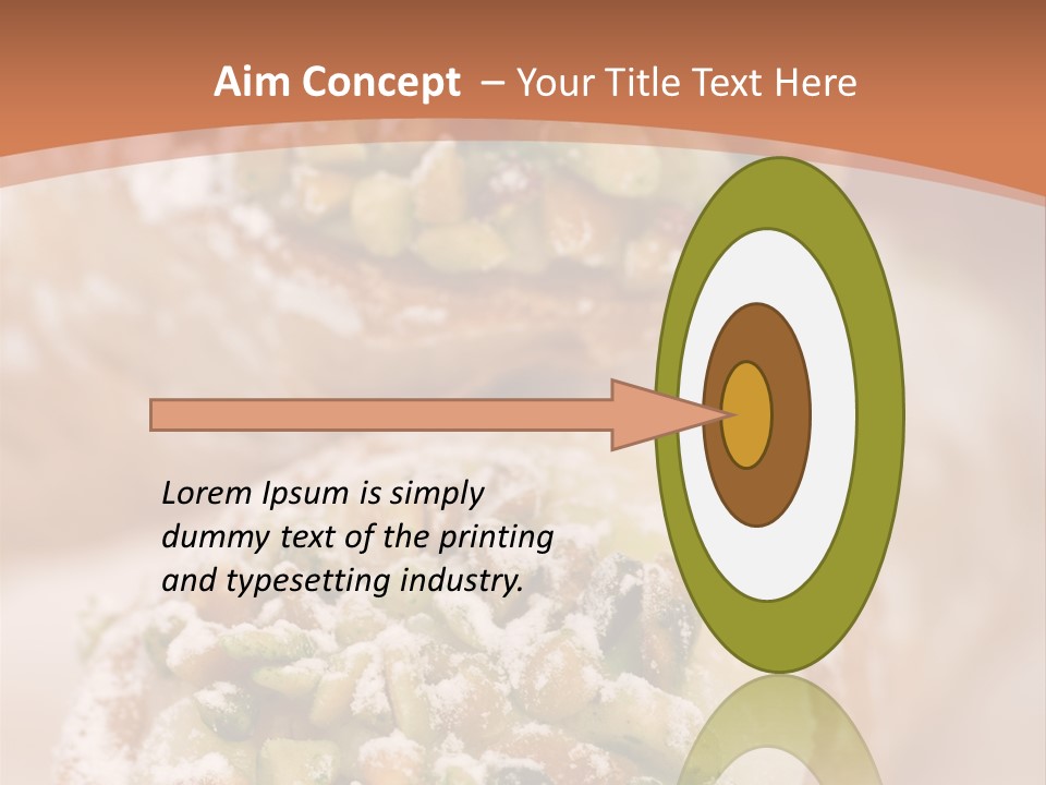 A Group Of Pastries With Nuts On Top Of Them PowerPoint Template