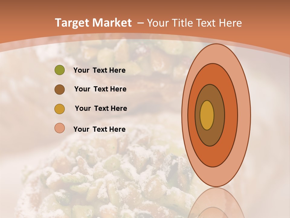 A Group Of Pastries With Nuts On Top Of Them PowerPoint Template