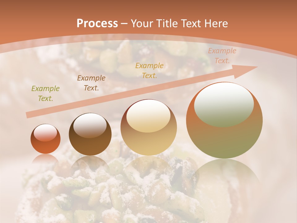 A Group Of Pastries With Nuts On Top Of Them PowerPoint Template