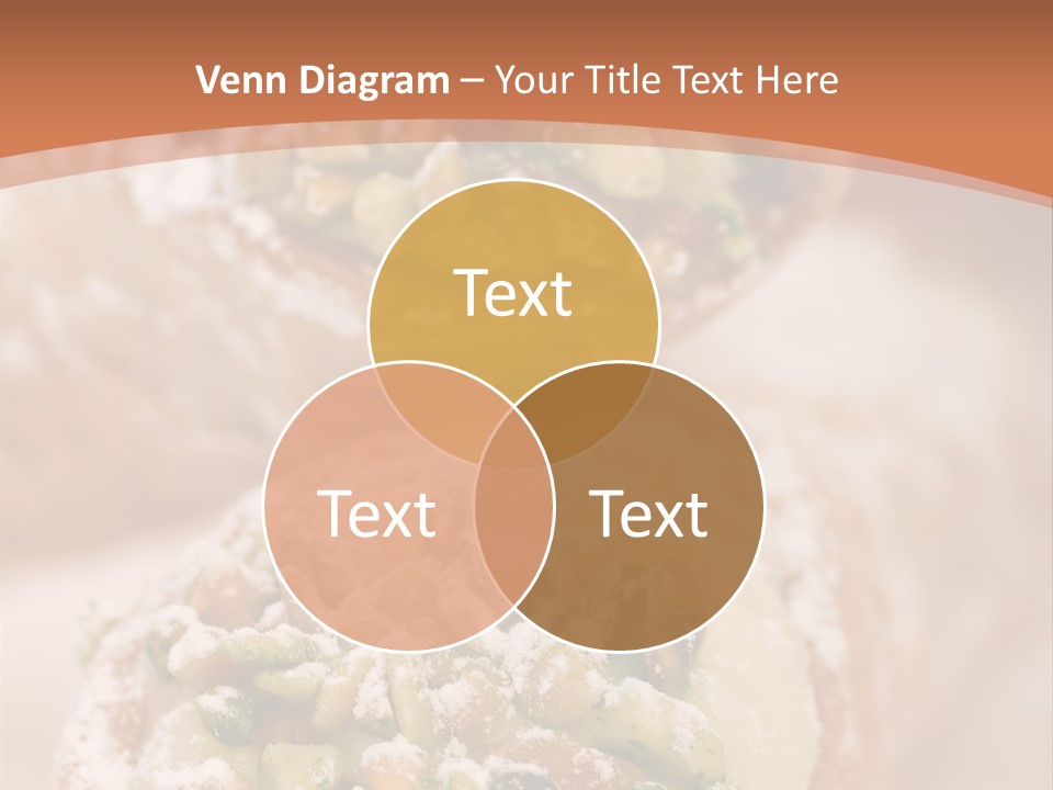 A Group Of Pastries With Nuts On Top Of Them PowerPoint Template