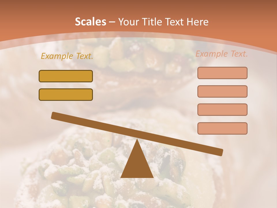 A Group Of Pastries With Nuts On Top Of Them PowerPoint Template
