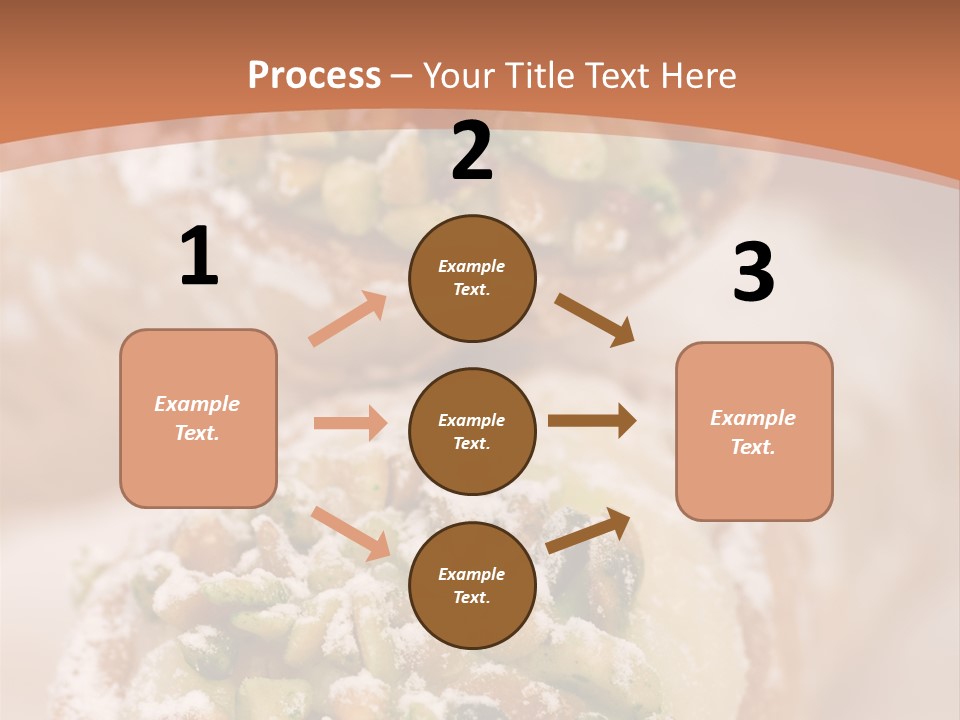 A Group Of Pastries With Nuts On Top Of Them PowerPoint Template