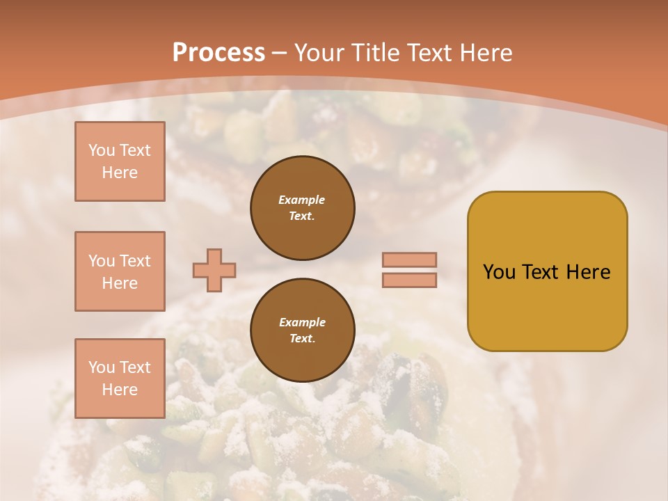A Group Of Pastries With Nuts On Top Of Them PowerPoint Template