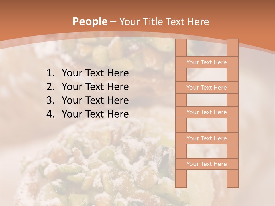 A Group Of Pastries With Nuts On Top Of Them PowerPoint Template