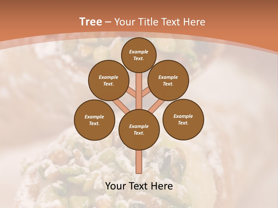 A Group Of Pastries With Nuts On Top Of Them PowerPoint Template