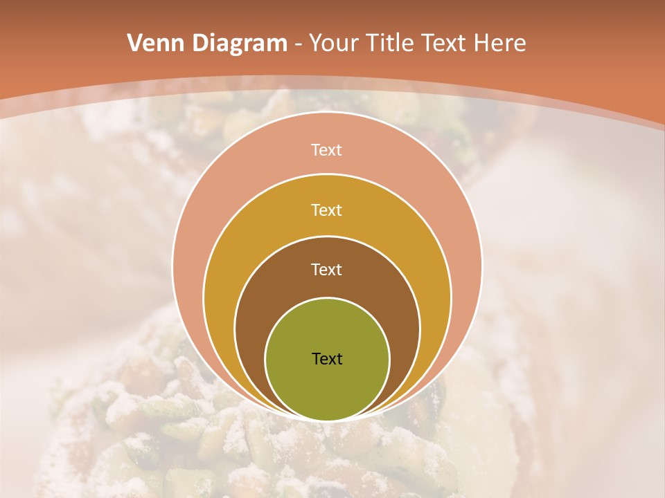 A Group Of Pastries With Nuts On Top Of Them PowerPoint Template