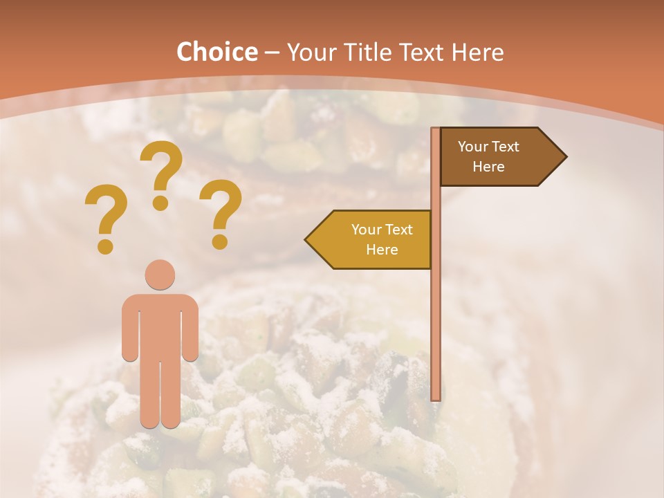 A Group Of Pastries With Nuts On Top Of Them PowerPoint Template