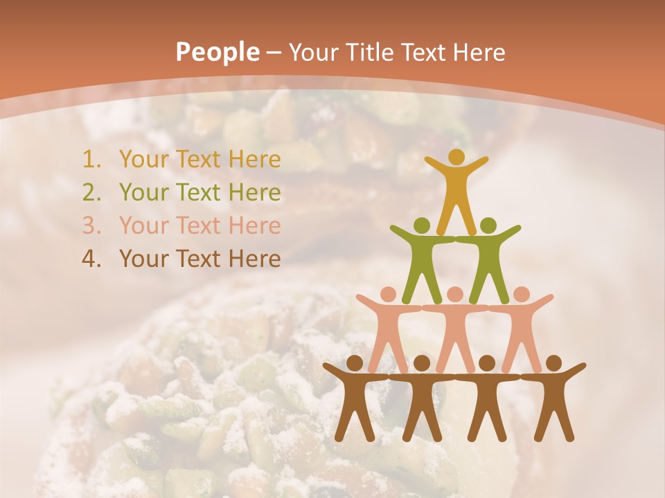 A Group Of Pastries With Nuts On Top Of Them PowerPoint Template