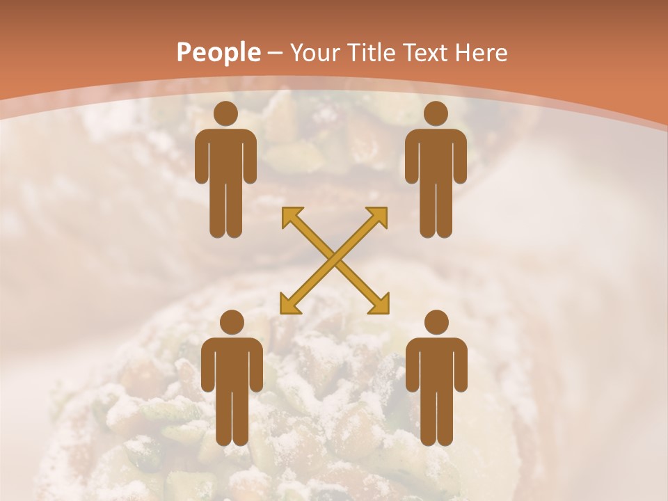 A Group Of Pastries With Nuts On Top Of Them PowerPoint Template