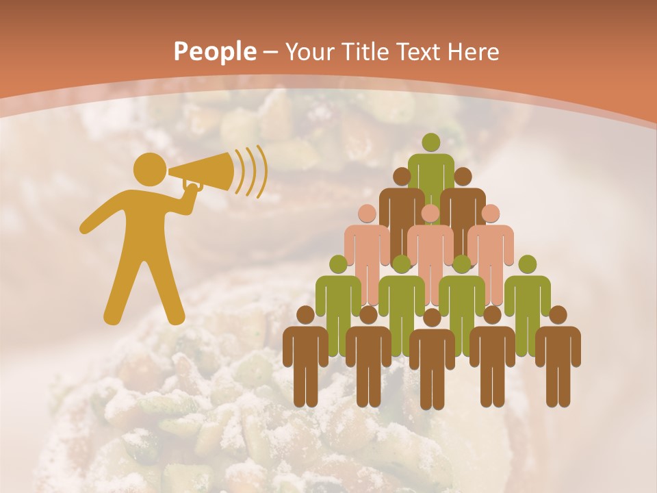 A Group Of Pastries With Nuts On Top Of Them PowerPoint Template